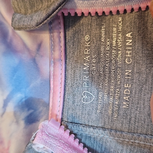 As new - 9-10 yrs NO LIMITS slogan tracksuit jogging jacket, full zip, pockets - Picture 13 of 13